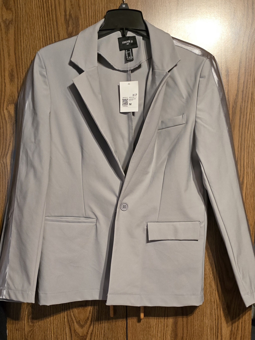 Forever 21 Light Gray Single-Button Blazer